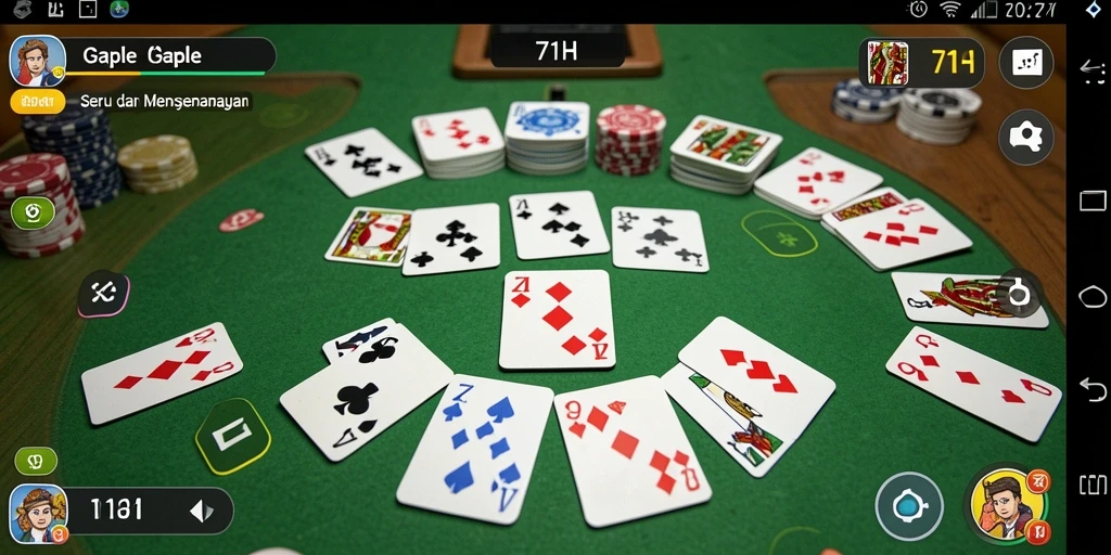 Screenshot gameplay Gaple yang menarik di 71H.