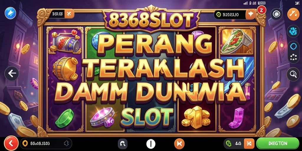 Tampilan gameplay seru di 8368SLOT dalam pertarungan Battle Royale.