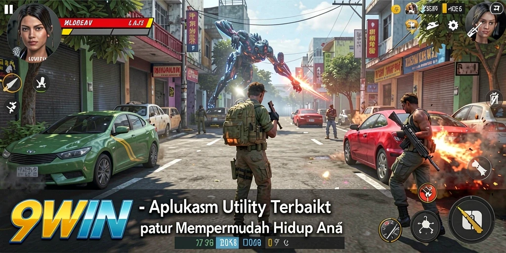 Screenshot 9WIN menampilkan interaksi pengguna yang sederhana dan efisien.