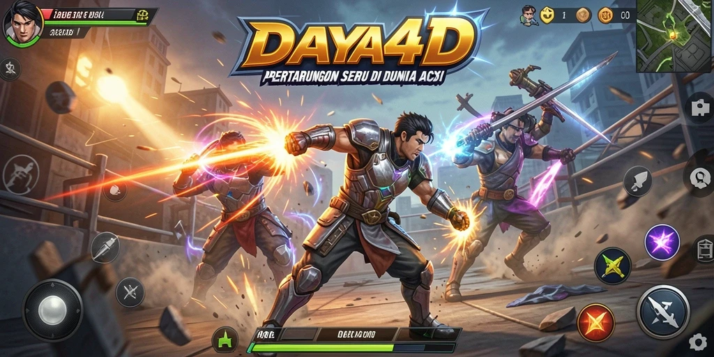 Tampilan aksi seru dalam DAYA4D dengan pertarungan epik.