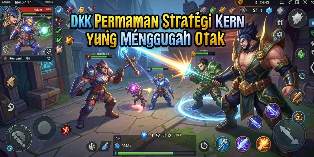 Tampilan gameplay DKK yang menarik dan penuh strategi.