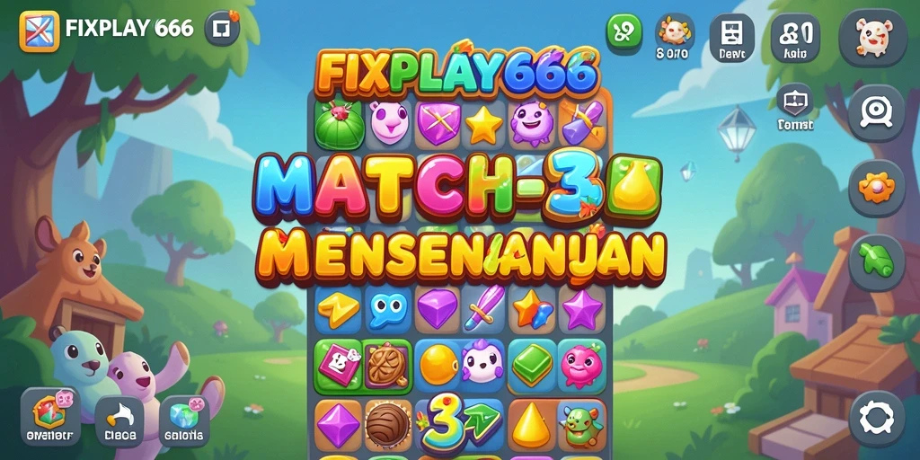 Screenshot gameplay FIXPLAY666 menunjukkan aksi mencocokkan item yang menarik.