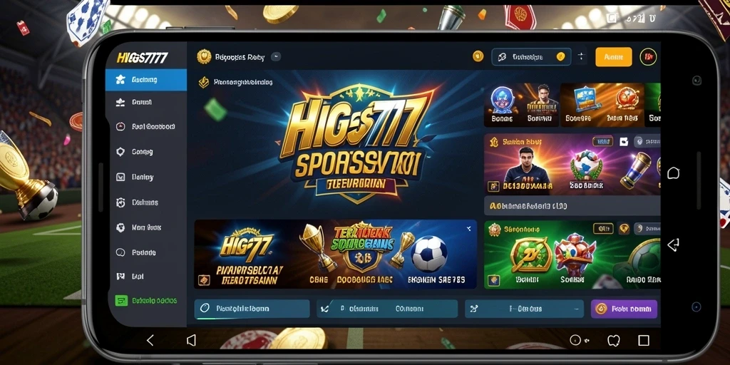 Tampilan gameplay menarik dan interaktif di HIGGS777 untuk taruhan olahraga.