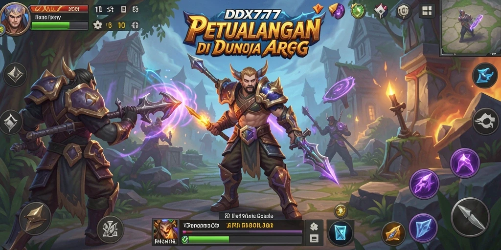 Tampilan gameplay menegangkan dalam dunia ARPG yang epik.