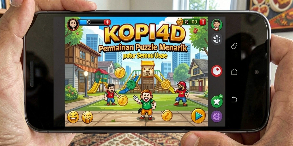 Tampilan gameplay KOPI4D yang penuh tantangan puzzle.