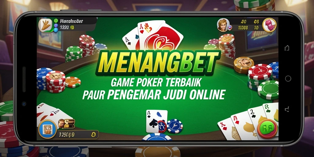 Tampilan gameplay MENANGBET yang menegangkan dalam permainan Poker.