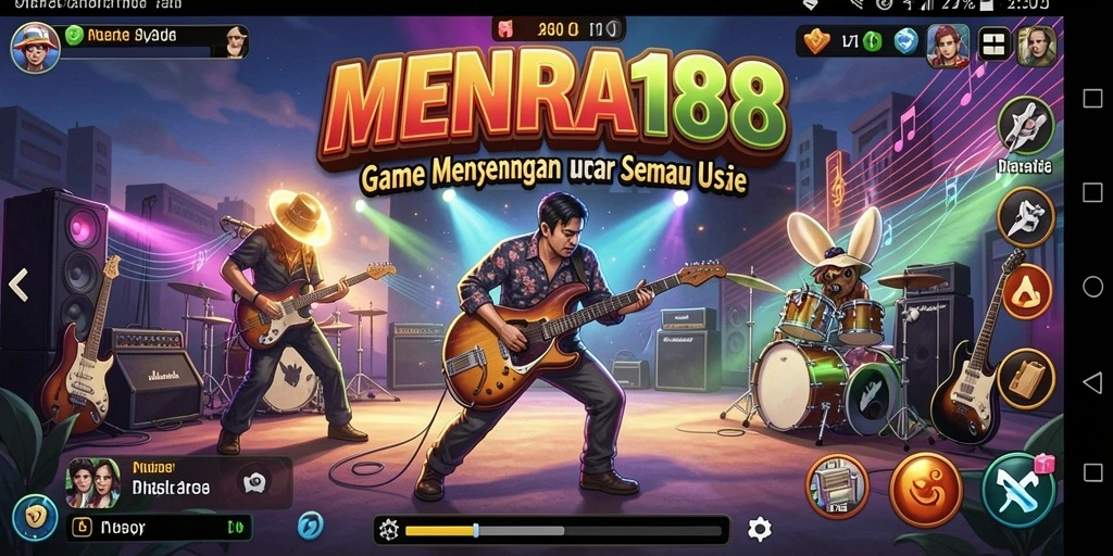 Tampilan menarik dari gameplay <strong>MENARA188</strong> dengan berbagai pilihan lagu yang menggembirakan.