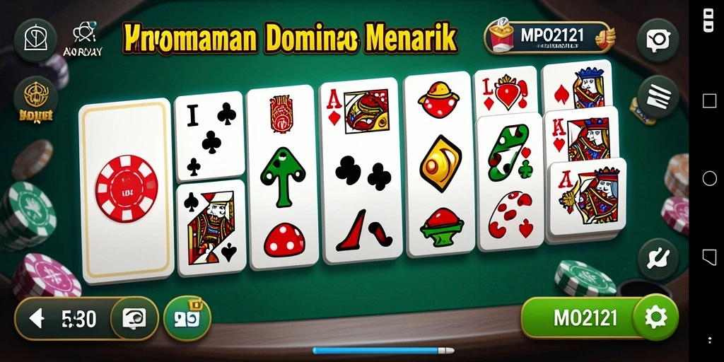 Screenshot gameplay Domino MPO2121 yang menampilkan keseruan permainan.