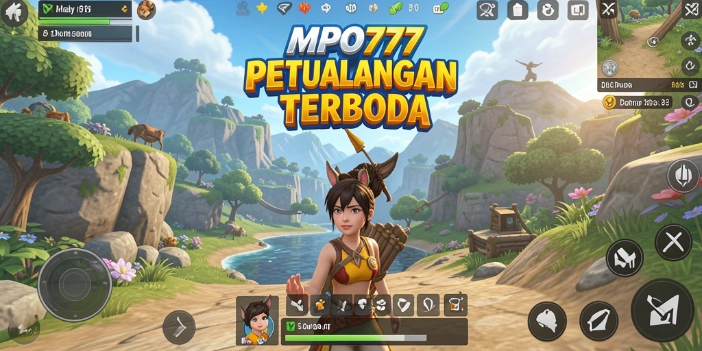 Tampilan gameplay yang menampilkan eksplorasi dunia terbuka yang luas.
