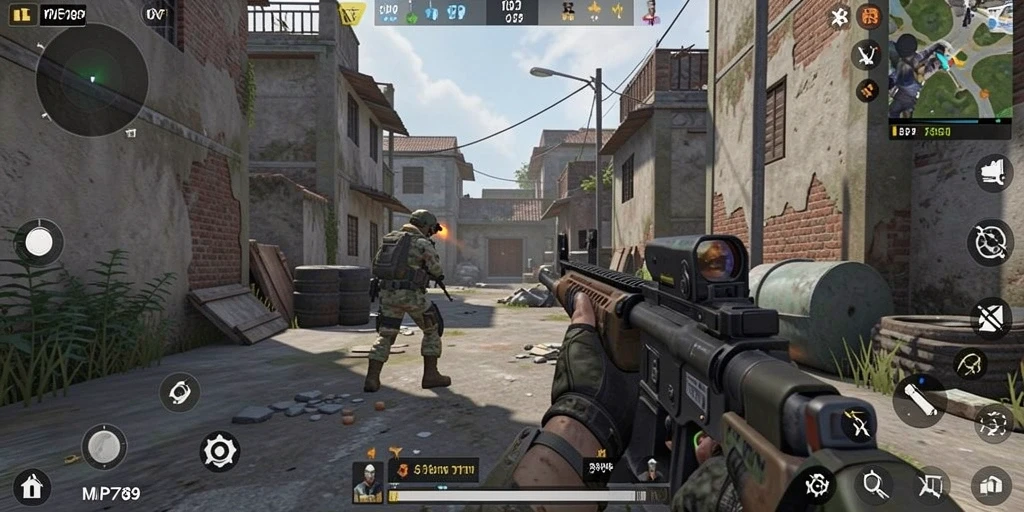 Gameplay mendebarkan dalam MVP789 dengan aksi FPS intens.