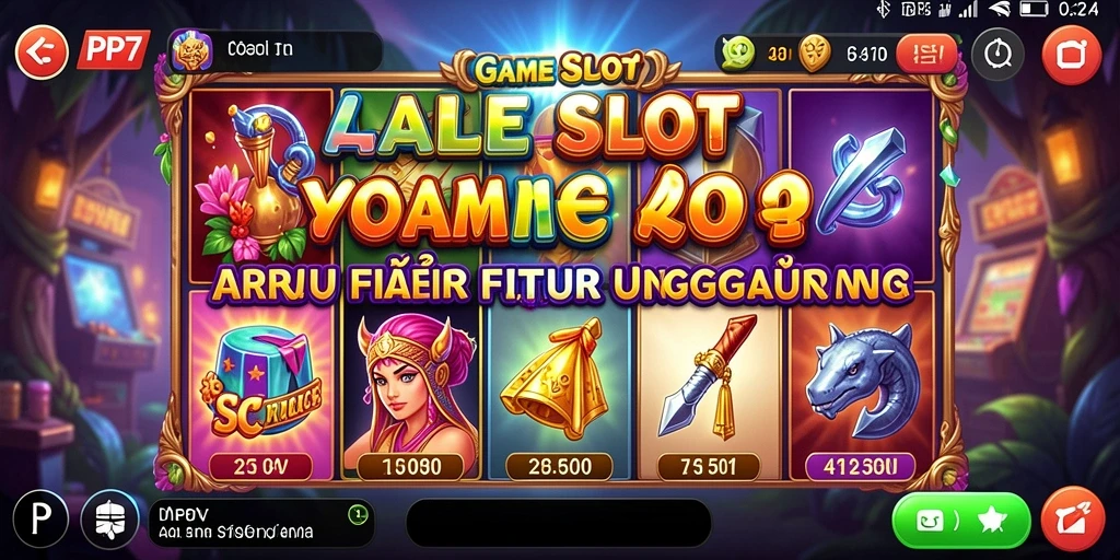 Gameplay menakjubkan dari PP7 yang menampilkan simbol dan fitur slot.