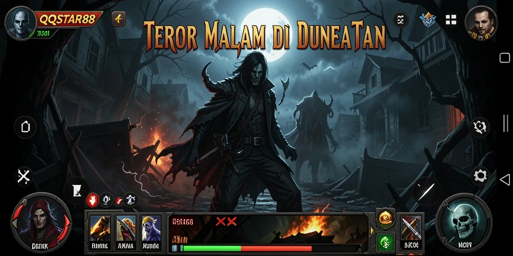 Gameplay mencekam di QQSTAR88 dengan suara latar menakutkan.