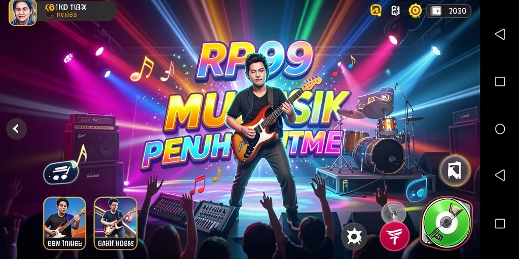 Screenshot utama RP99 menampilkan gameplay yang mengasyikkan dan penuh warna.