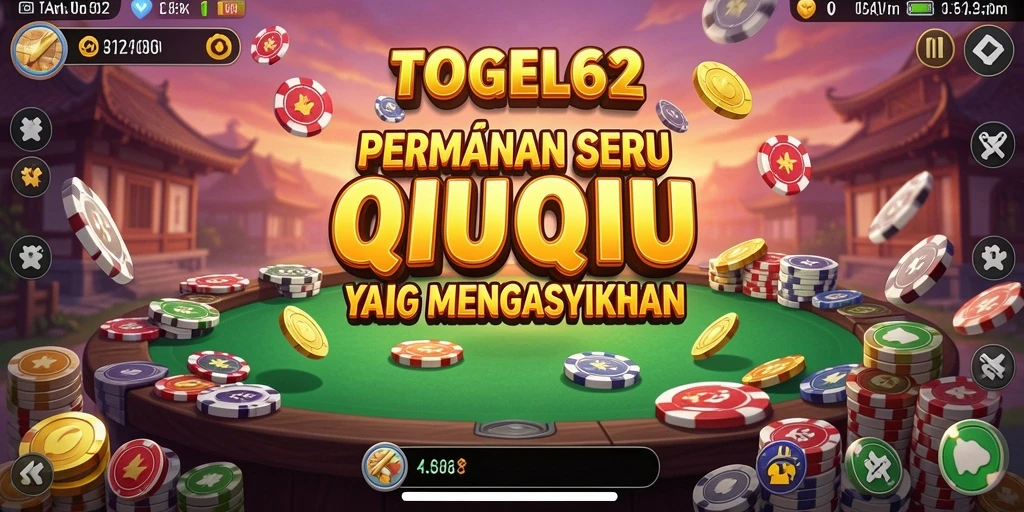 Gameplay seru QiuQiu dalam TOGEL62 dengan teman-teman.