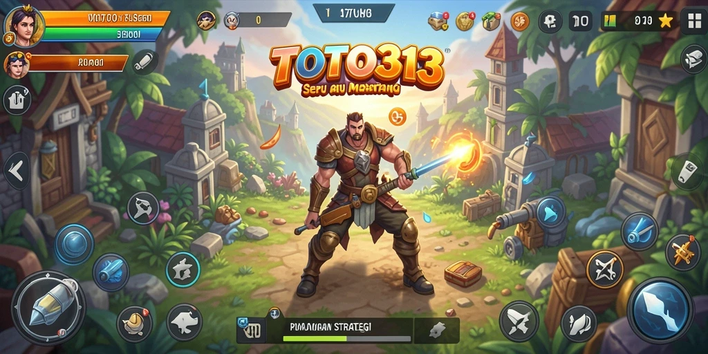 Tangkapan layar TOTO313 menunjukkan aksi gameplay strategi yang seru.