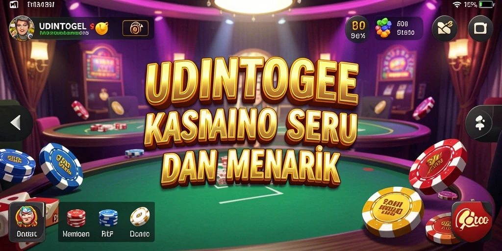 Screenshot utama UDINTOGEL menampilkan berbagai permainan kasino yang menarik.