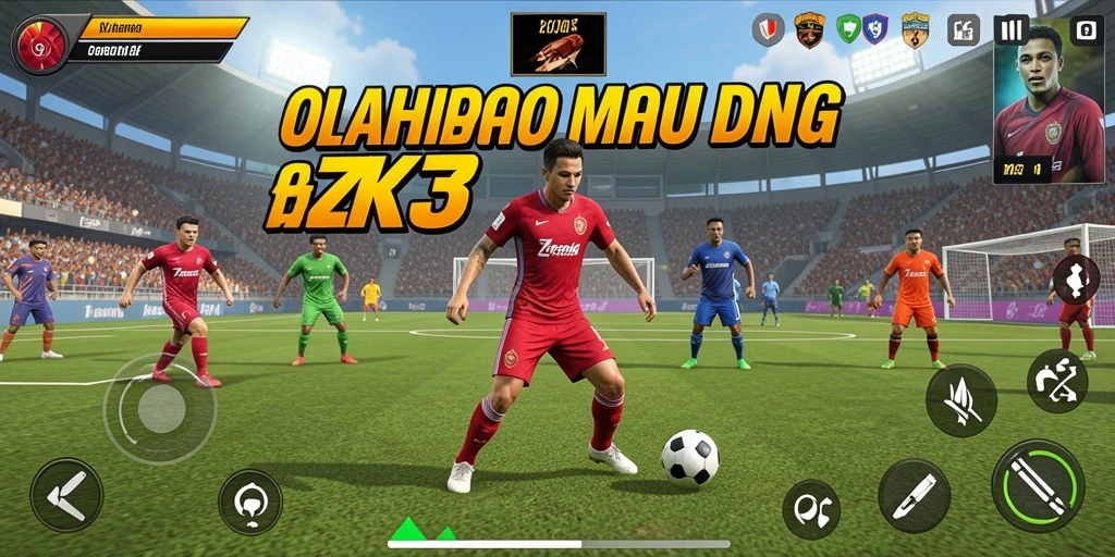 Screenshot ZK3 menunjukkan momen seru dalam permainan olahraga.